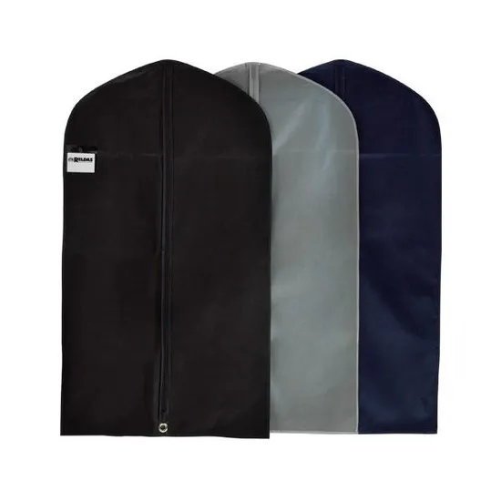 High Quality Eco Friendly Custom Logo Protection Dust Proof Storage Packing Non Woven Foldable Suit Garment Bag