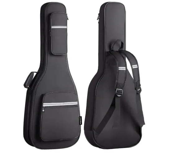 Custom Wholesale Reflective Bands Electric Guitar Bag Padded Gig Bag Soft Case