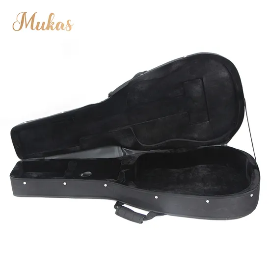 Factory Customized Classical Acoustic Guitar Bag Handcase Portable Black 39/40/41 Inch Hard Case 600d Oxford Cloth Foam Guitar Case