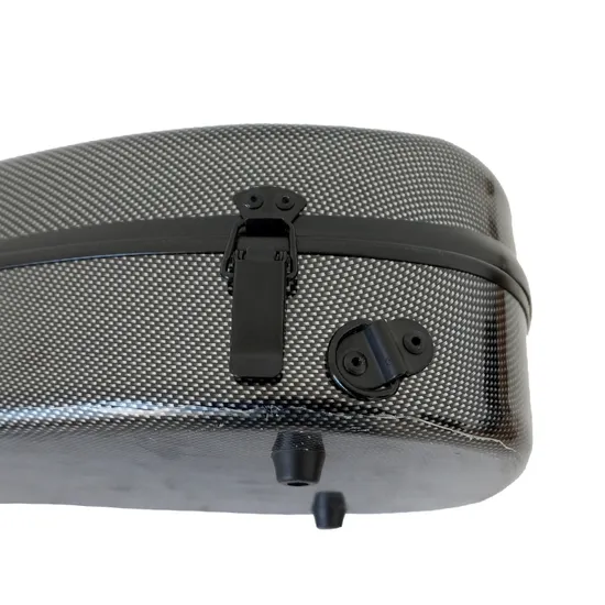 Wholesale Price China Made High Quality Black Fiberglass Violin Hard Musical Case