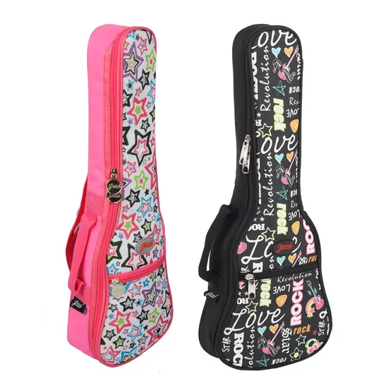 Durable 10mm Foam Padded Ukulele Gig Bag in Multiple Colors