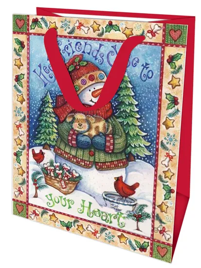 Recycled Glittering Finishing Shopping Gift Paper Bag with Cotton Handles