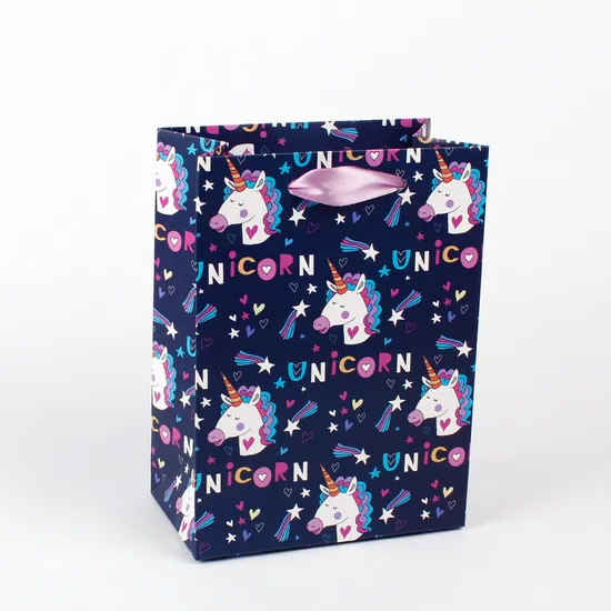 2024 New Cartoon Pattern Packaging Children′s Happy Birthday Gift Shopping Bag