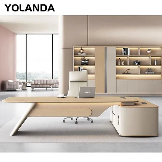 Yolanda Desk Furniture L Shape Strong Mobilier Bureau Executive Boss Office Table