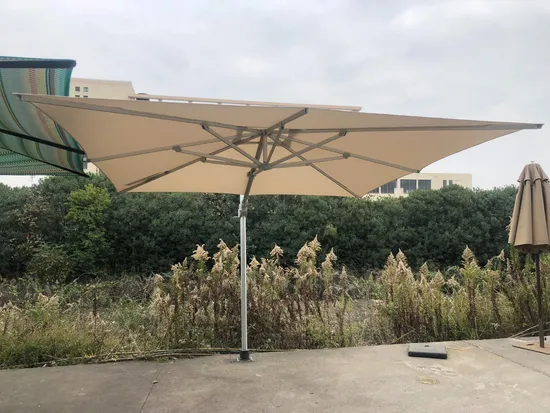 EZ01-3X4m Aluminum Commercial Cantilever Side Pole Umbrella