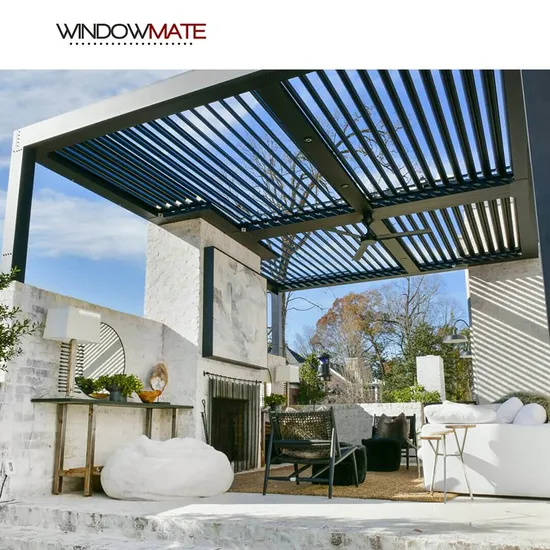 Wholesale Factory Price Outdoor Garden Furniture Waterproof Sunshade Aluminum Pergola