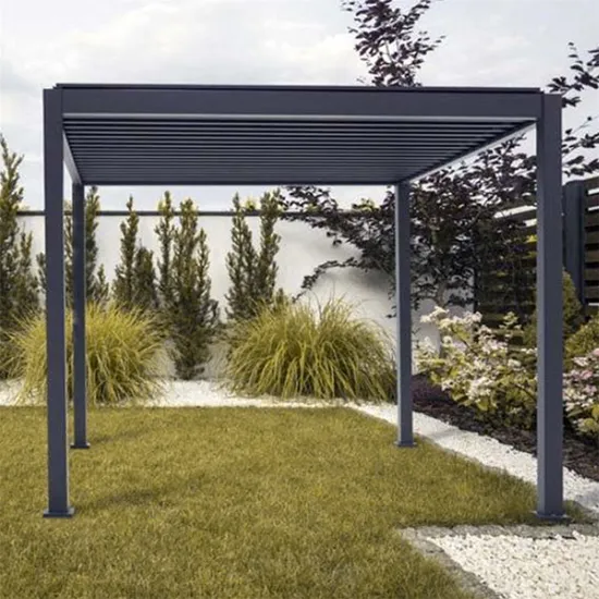 Waterproof Adjustable Motorized Aluminium Pergola Garden Patio Events Customizable Factory Outdoor Pergolas