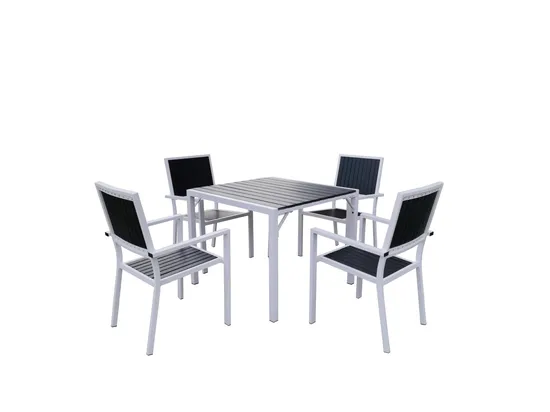 Outdoor Furniture Aluminum Frame Dining Set 4 PCS