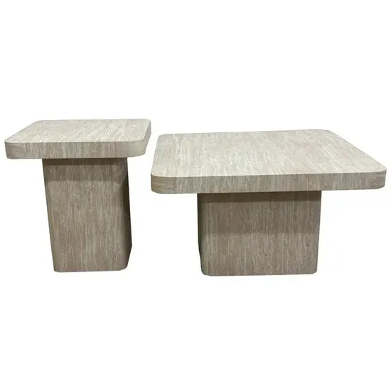 American Style Modern Living Room Furniture Luxury Solid Wood Square Coffee Table