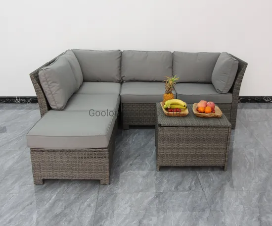Living Room Furniture Wicker Conversation Party Sectional Rattan Sofa Sets