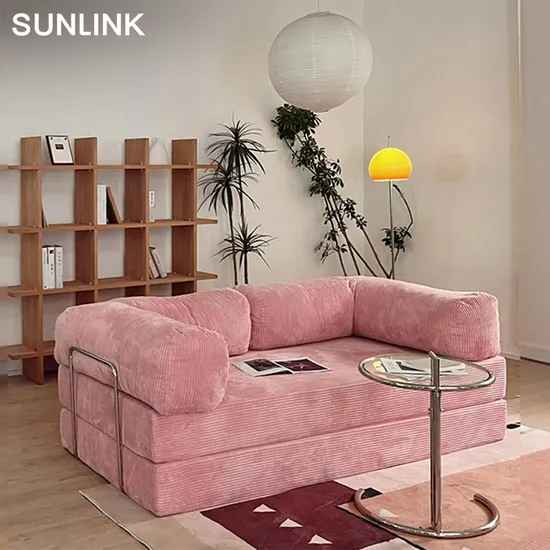 Factory Direct Sale Vacuum Compression Packing Sofa Bed Living Room Bedroom Corner Compressed Sectional Foam Modular Fabric Sofa