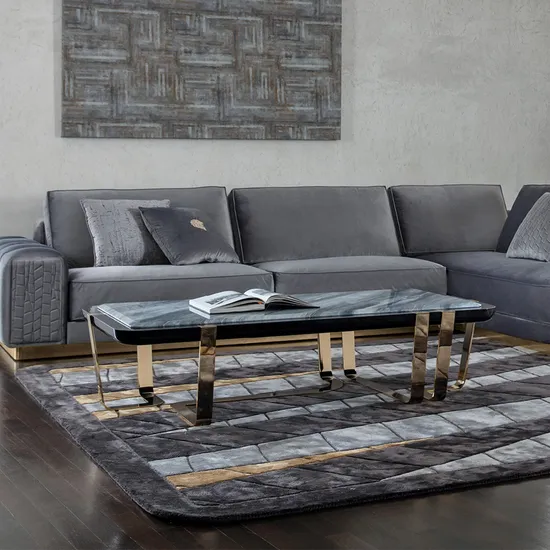 Italian Luxury Coffee Tables with Marble Tops - Customizable Modern Furniture