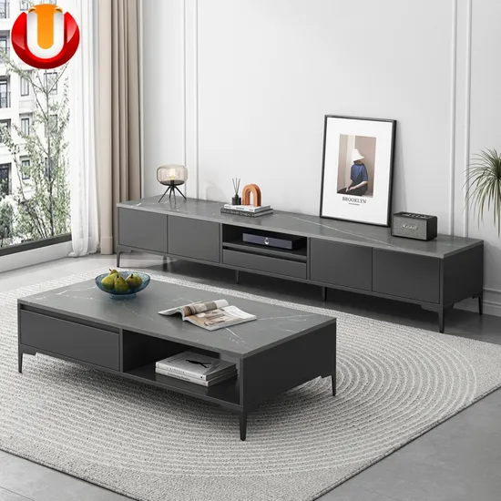 Wholesale Cheap Glass Home Luxury Living Room Furniture Beside Set TV Cabinet Storage Cabinets Coffee Table