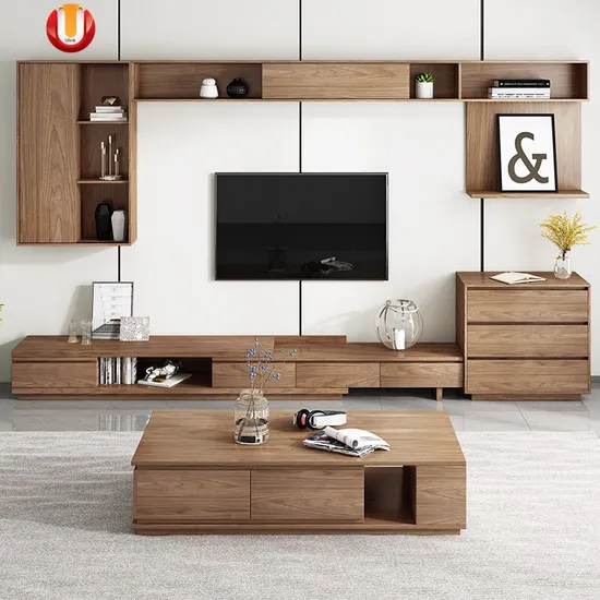 Wholesale Custom Modern Living Room Wooden TV Stand and Coffee Table