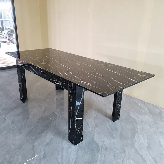 Modern Wooden Kitchen Expanding Table, Long Expandable Dining Room Conference Table