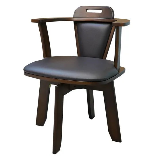 Solid Wood Swivel Dining Chair Office Chair Desk Chair Leisure Corner Modern Chair