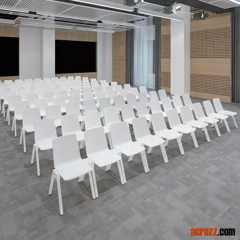 Stackable Interlocking Chair Connected Linkable Indoor Belink Linked Outdoor Training Conference Banquet Public Auditorium Event Seminar Wedding