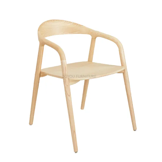 Nordic Furniture Modern Wood Chairs Armrest Chair Wood Dining Chairs
