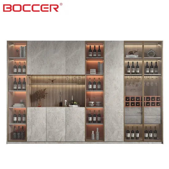 Modern Office Home Wine Kitchen High Gloss White Lacquer Adjustable Shelf Sideboard