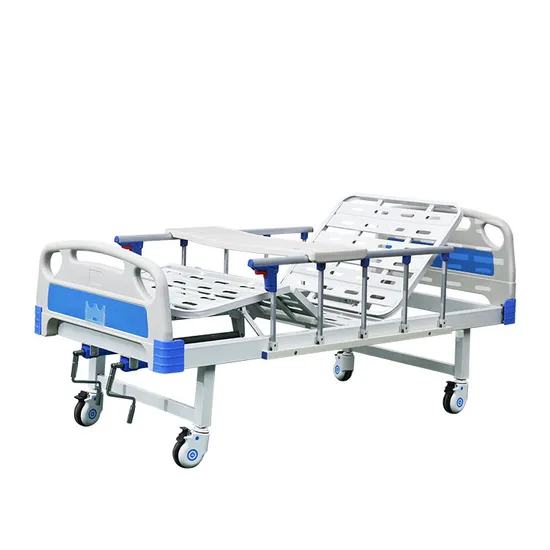 Two Cranks Manual Hospital Bed Two Functions Medical Bed for Patients