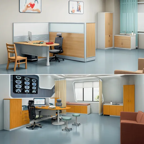 Modern Design Ergonomic Luxury New Hospital Office Desks Workstation Cabinet Medical Office Furniture