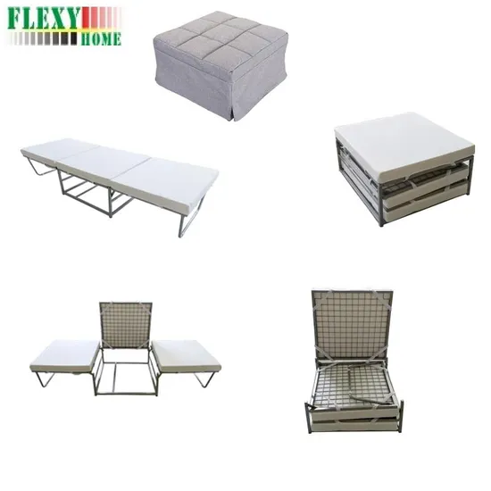 Ottoman Bed Stool Multifunctional Chair Folding Sofa Bed