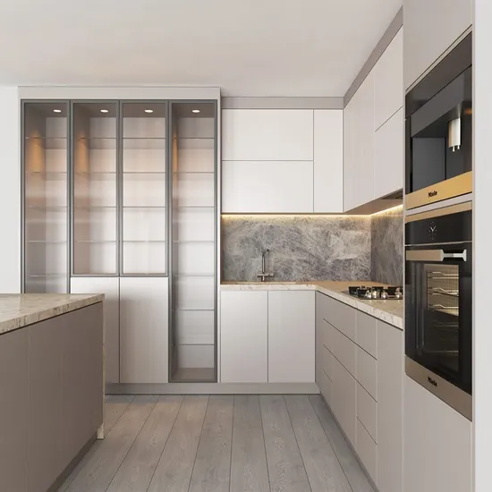 PA China Factory Popular Luxury Kitchen Cabinet Modern Design Furniture Kitchen Cabinets