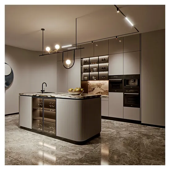 Guangzhou Custom Luxury Kitchen Cabinets Quick Quote and Delivery High-End Modular Design Made in China