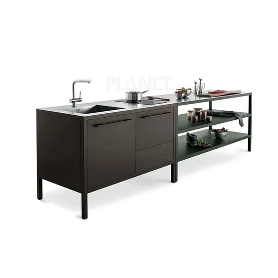 New Style Industrial Portable Folding Small Charcoal Grills Korean Tabletop Kitchen Cabinet BBQ Grill