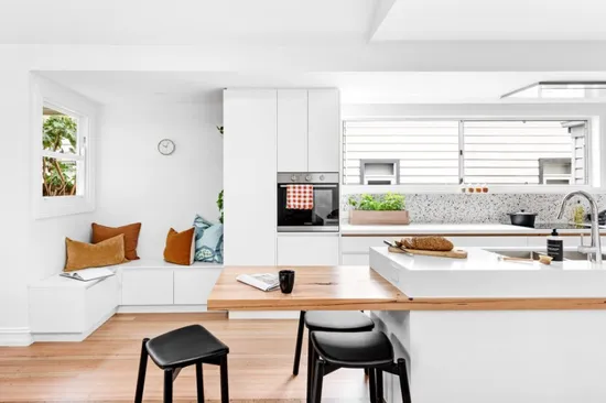 Australian Design Handleless Kitchen Joinery with L-Shape Units Kitchen Furniture