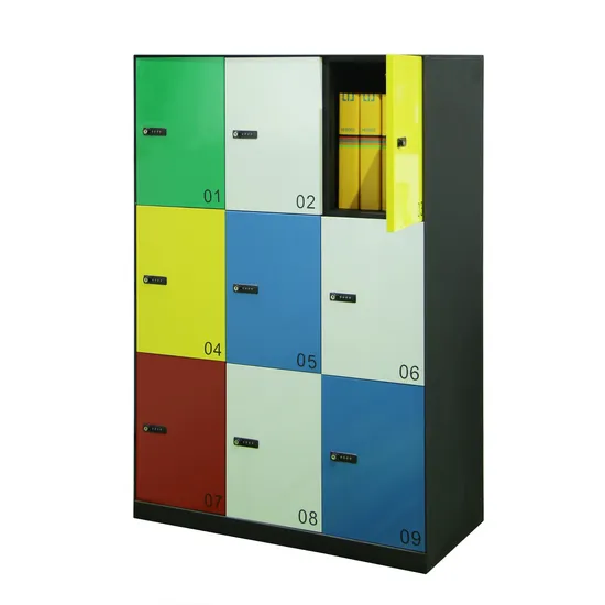 China Factory Price Reliable Steel 9 Doors Storage Filing Cabinet Locker for Office School Bank Metal Storage Locker Gym Locker School Locker Clothes Locker
