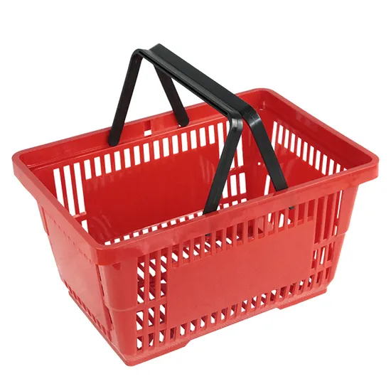 Colorful Plastic Material New Design Supermarket Shopping Basket