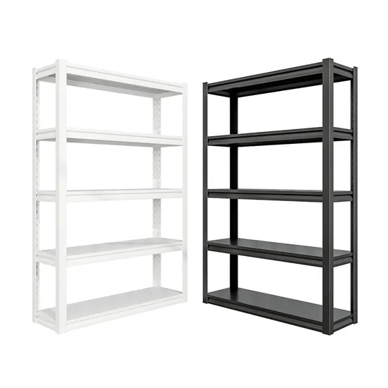 Adjustable 5 Level Metal Warehouse Rack Office Garage Steel Boltless Shelving