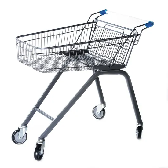 Supermarket Shopping Carts Trolley, European Style Shopping Trolley, Heavy-Duty Grocery Store Carts, Durable Retail Store Trolleys