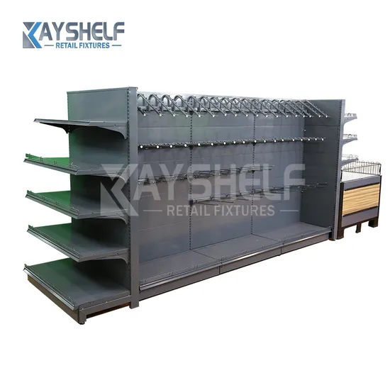 Gondola Retail Shelving System with Versatile Accessories for Optimal Display
