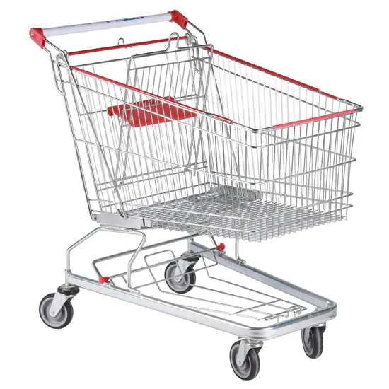 Large Capacity New Style Supermarket Shopping Push Cart Trolley