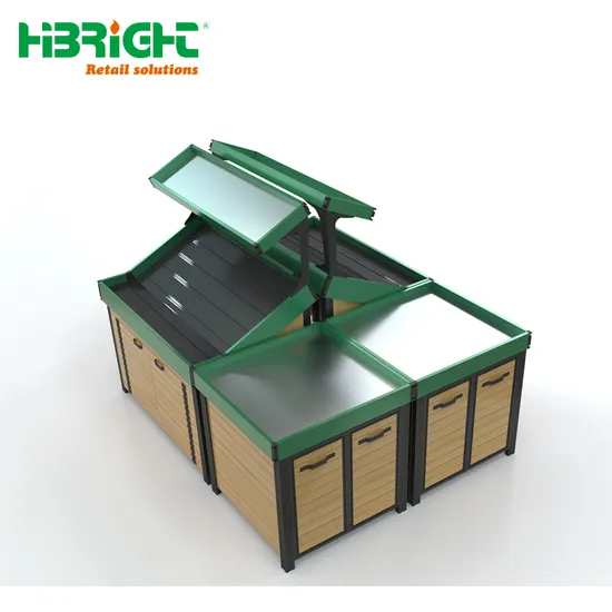 Aluminium Foldable Fruit and Vegetables Display Rack for Supermarket Shop Stores