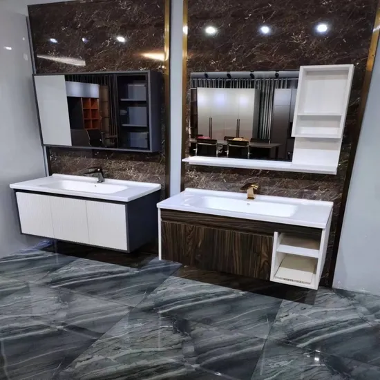 Large Space Shaker Bathroom Vanity Cabinets with Sink for Bathroom Furniture