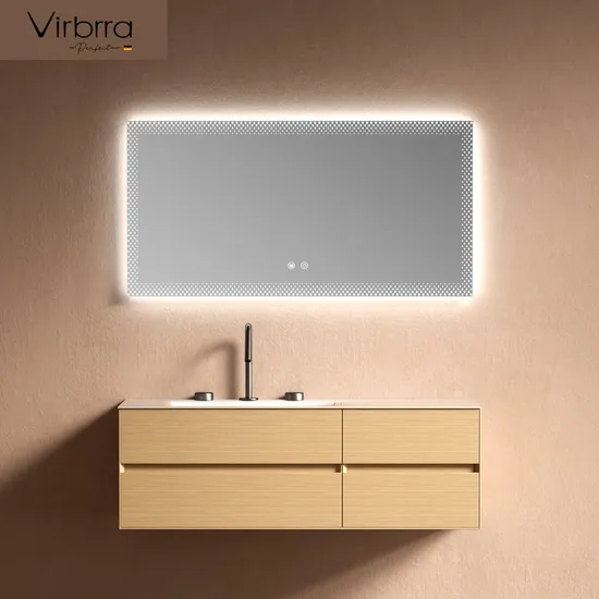 1200mm Modern Luxury Sanitary Ware Corian Integrated Basin Bathrrom Sink Storage Cabinetwall Bathroom-Furniture