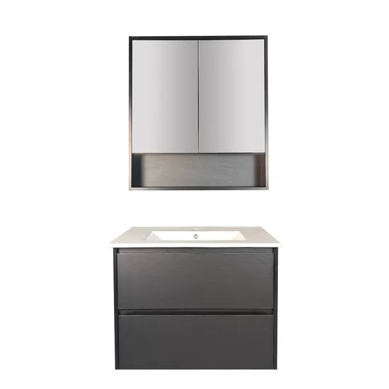 750mm Black Wall Hung Bathroom Vanity Cabinets