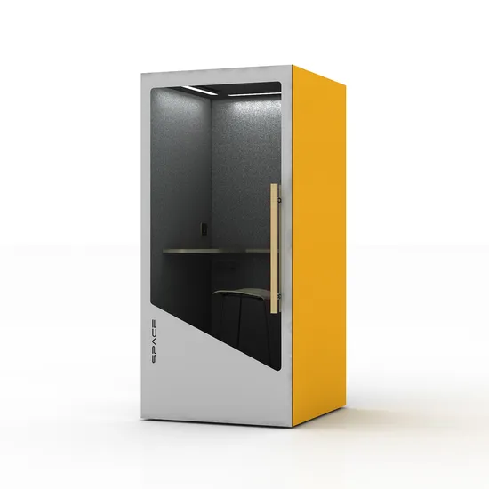 Office Meeting Soundproof Phone Booth as Privacy Booth Pods Acoustic Hollow Glass Sound Office Phone Booth Meeting Pod Phone Booth