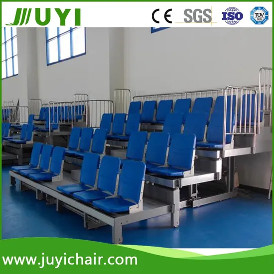 Jy-769 Retractable Seating System Telescopic Bleachers for Stadium Basketball Hall Retractable Grandstand Movable Tribune Plastic Stadium Seats Arena Stadium
