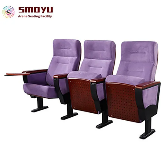 Foldable Back Rest Auditorium Church Chair with Tablet for Lecture Hall Theater