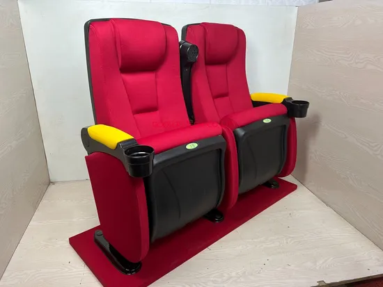Red Theater Auditorium Chairs Luxury Home Cinema Seatings