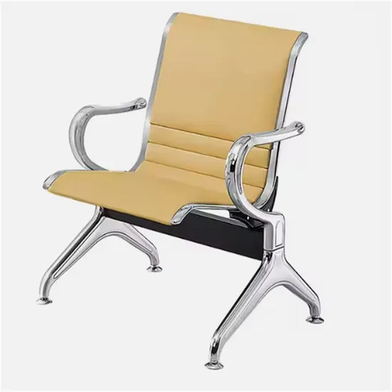Customized PU Seat Hospital Waiting Room Chair 3 Seater Airport Seating