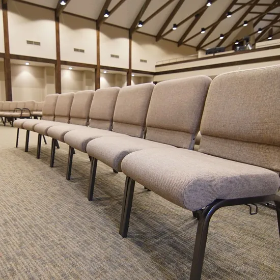High Quality Cheap Steel Church Chair with Pocket