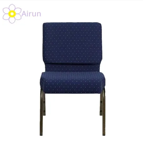 Affordable Stacked Aluminum Metal Textile Furniture Church Chairs Sold Using Prayer Chairs