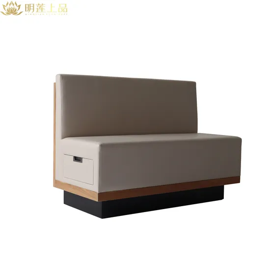 Contemporary Wooden Sofa Seating for Modern Restaurant Ambiance