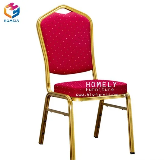 Stackable Wedding Iron Aluminum Banquet Metal Party Event Wedding Hotel Dining Chair Furniture
