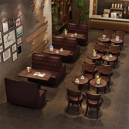 Modern Design Coffee Shop Leather Booths Seat Dining Restaurant Chairs